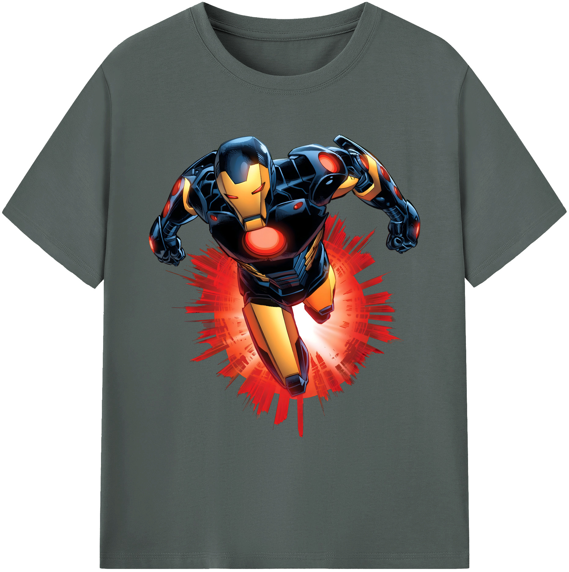 （画像用） アベンジャーズ The Avengers 綿100％ メンズ半袖Tシャツ｜肌触りやわらか＆通気性
